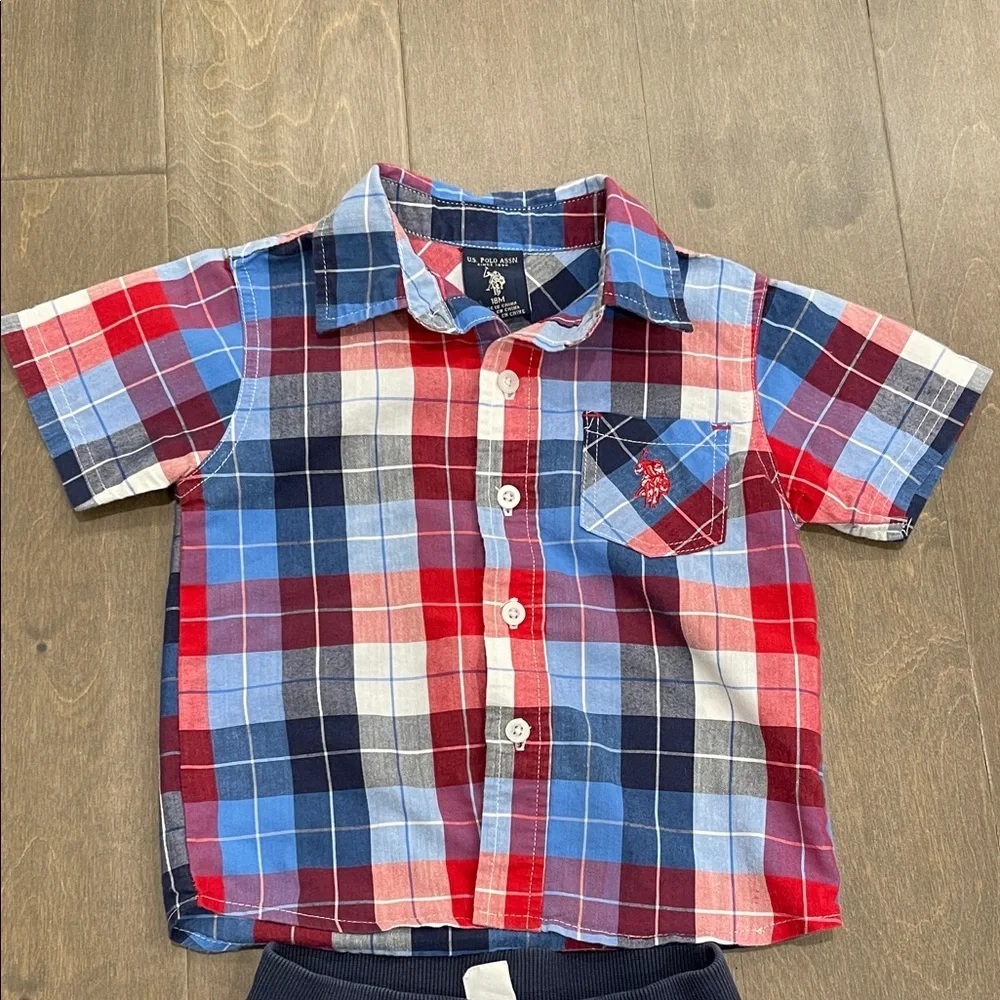 2pc Dress shirt and Pants outfit 18M